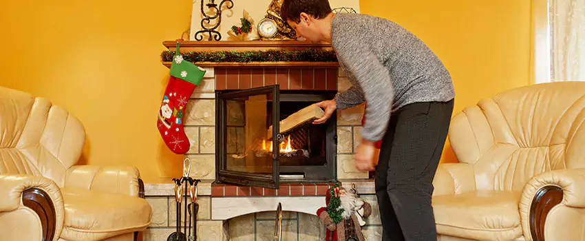 Rusted Metal Fireplace Restoration in Harvey, Louisiana